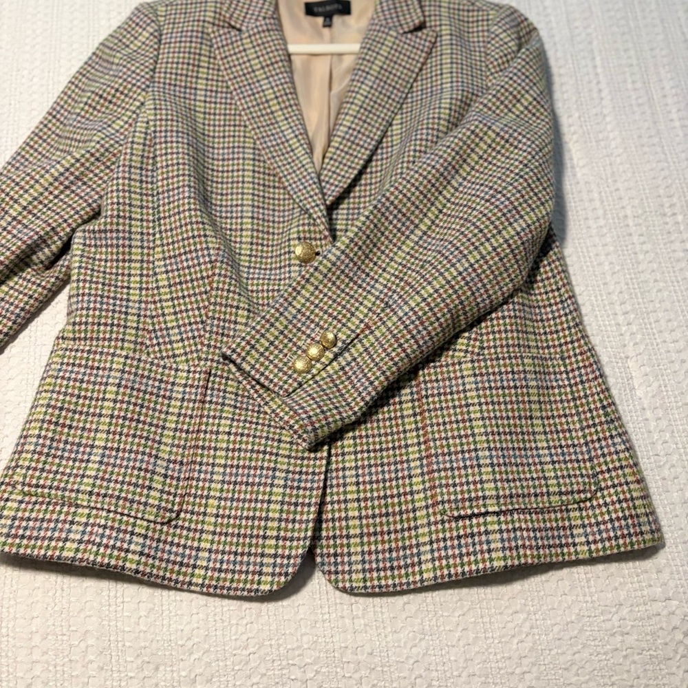 Talbots Classic Checked Blazer